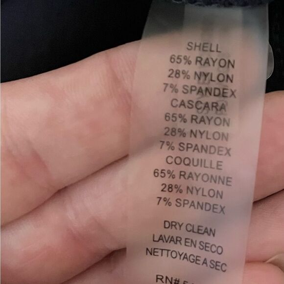 🟢Vince Camuto Navy Blue Dress w/Gold Button Detail Size 4 - Picture 7 of 7